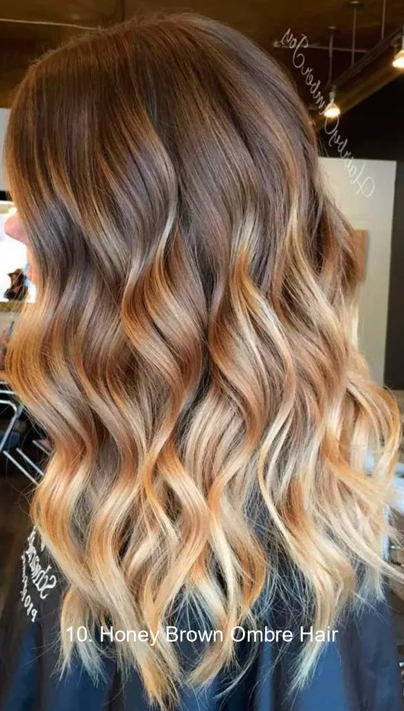 10. Honey Brown Ombre Hair 8201 10. Honey Brown Ombre Hair