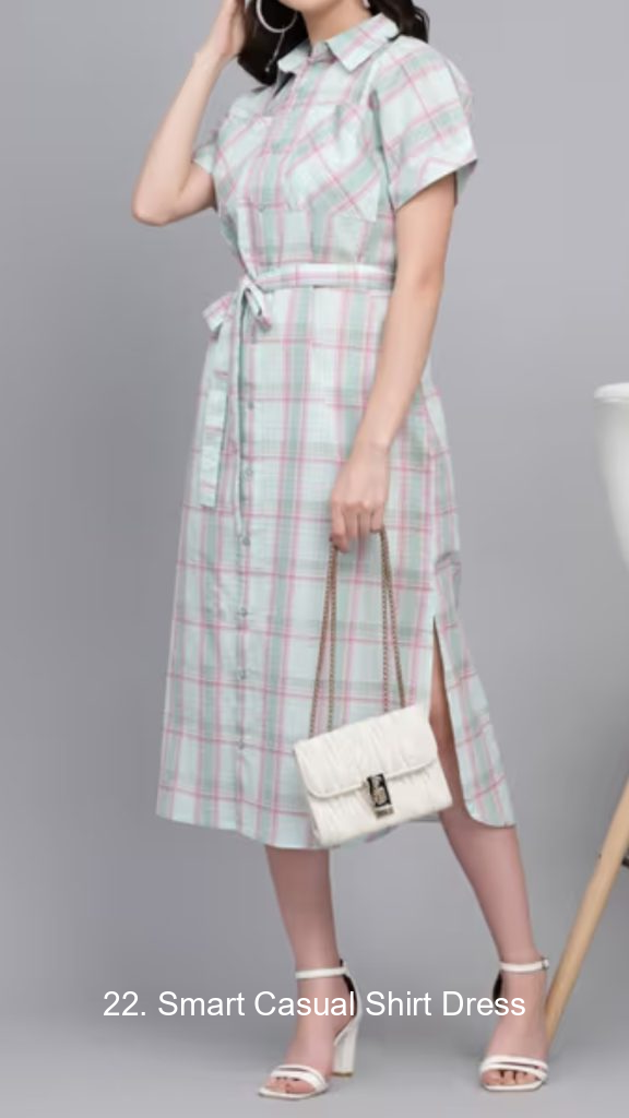 22. Smart Casual Shirt Dress 1038 22. Smart Casual Shirt Dress