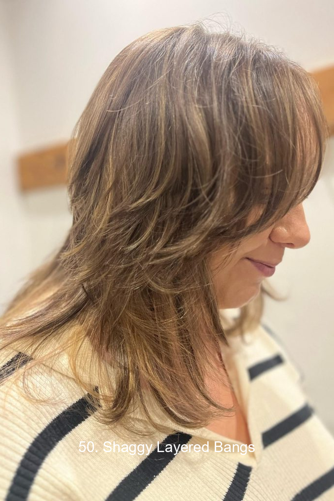 50. Shaggy Layered Bangs 4846 50. Shaggy Layered Bangs